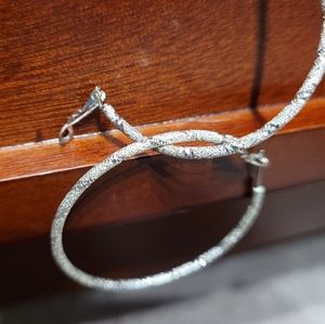 Medium sized hoop earrings